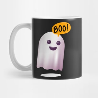 White Cute 3D Ghost Halloween Mug